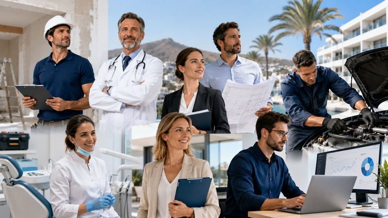 Profesional gestionando su negocio digital en Gran Canaria
