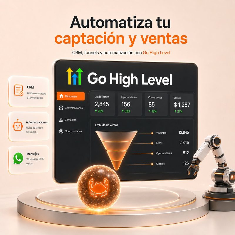 CRM y automatización con Go High Level